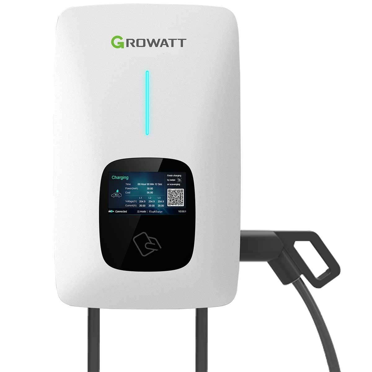  22024-Growatt Wallbox, 22kW, 3 Ph, 5m Typ 2 /GW THOR 22AS-P  