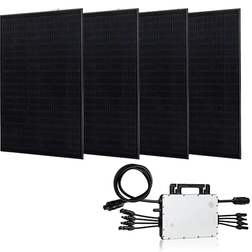   21018- Komplettpaket Solarpanel 1640W schwarz + 1500w Micro-Wechselrichter, sofort lieferbar